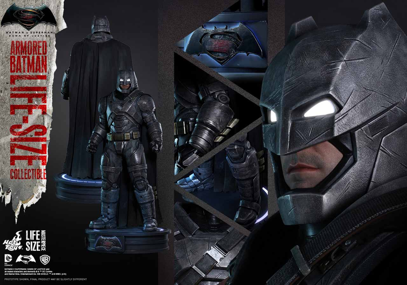 Illustration for article titled Good God, Hot Toys Is Doing Life-Size Figures, Starting with BvS' Armored Batman
